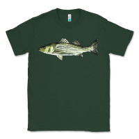 Sports Green Striped Bass Classic Tee - LillyAllenDesigns