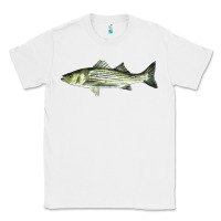 White Striped Bass Classic Tee - LillyAllenDesigns