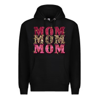 Black Mom mom mom Mother's Day Premium Hoodie - FaDigitalArtStudio