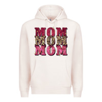 Pale Pink Mom mom mom Mother's Day Premium Hoodie - FaDigitalArtStudio