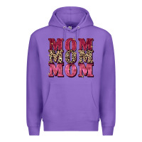 Purple Mom mom mom Mother's Day Premium Hoodie - FaDigitalArtStudio