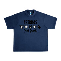 Navy Friends not Food Urban Heavy Tee - Bettercallsaul