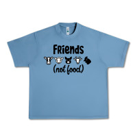 Pebble Blue Friends not Food Urban Heavy Tee - Bettercallsaul