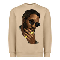 Black Man Heavyweight Sweatshirt | Teevron