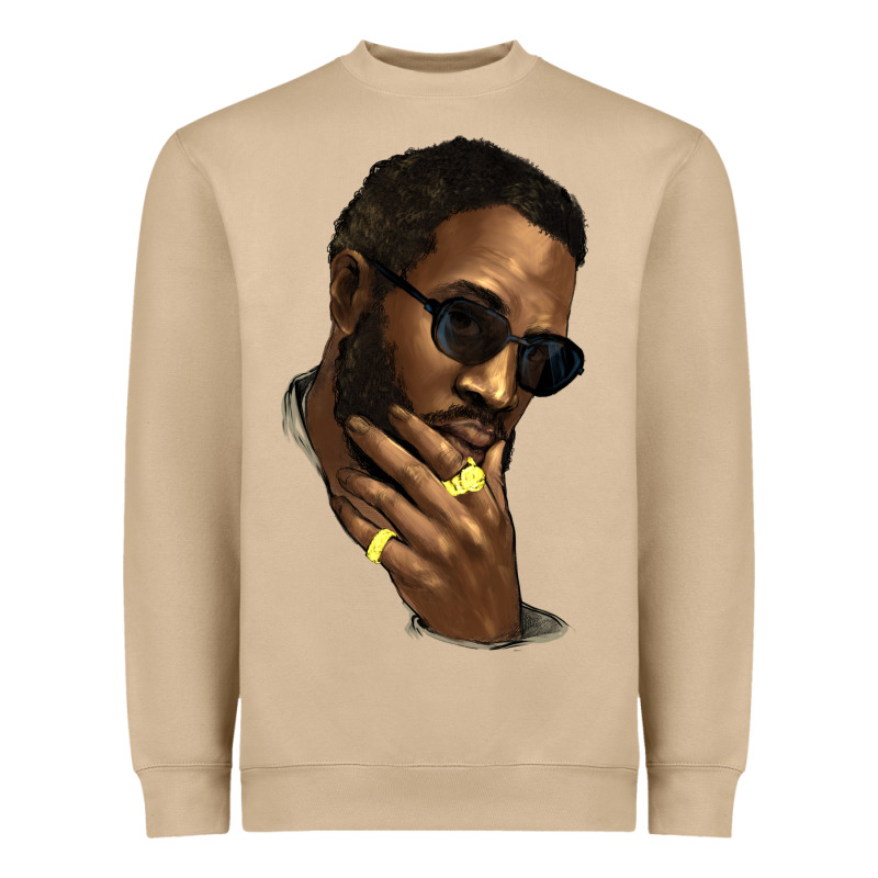 Black Man Heavyweight Sweatshirt by HowdyJamesFarm | Teevron