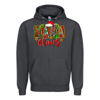 Smoke Christmas Nana Claus Mother's Day Zipper Hoodie - FaDigitalArtStudio