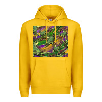Lemon mardi gras Louisiana crocodile leopard Premium Hoodie - RanaPortraitStore