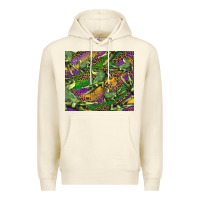 Sandshell mardi gras Louisiana crocodile leopard Premium Hoodie - RanaPortraitStore