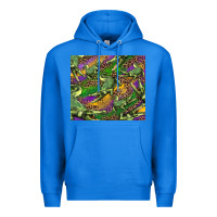 True Royal mardi gras Louisiana crocodile leopard Premium Hoodie - RanaPortraitStore