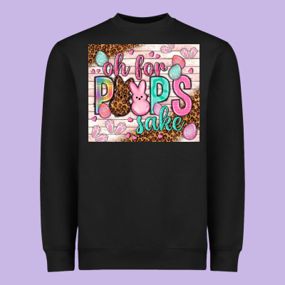 Oh For Peeps Sake Tumbler Easter Day Heavyweight Sweatshirt Designed By Howdyjamesfarm