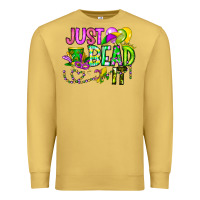Antique Gold Just Bead it Premium Sweatshirt - CowhideDigitalArt