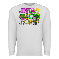Dove Grey Just Bead it Premium Sweatshirt - CowhideDigitalArt