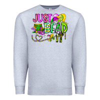 Heather Grey Just Bead it Premium Sweatshirt - CowhideDigitalArt