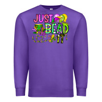 Purple Just Bead it Premium Sweatshirt - CowhideDigitalArt
