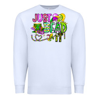 White Just Bead it Premium Sweatshirt - CowhideDigitalArt