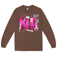 Chestnut breast cancer np nurse practitioner Long Sleeve Tee - texasbilliewilder