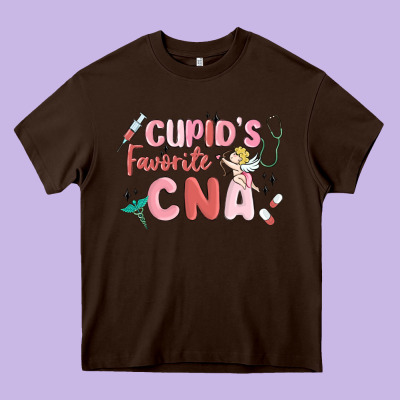 Cupids Favorite Cna Heavy Core Tee Designed By Maliassmallbusiness