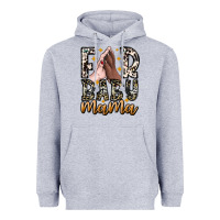 Heather Grey Fur Baby Mama Heavyweight Hoodie - CowhideDigitalArt