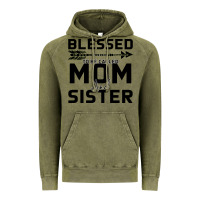 Vintage Olive Blessed Mom And Sister Vintage Hoodie - Bettercallsaul