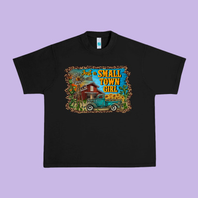 Just A Small Town Girl Urban Heavy Tee Designed By Ranaportraitstore
