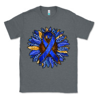 Charcoal Heather Colon Cancer Awareness sunflower Classic Tee - RanaPortraitStore