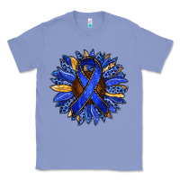 Colony Blue Colon Cancer Awareness sunflower Classic Tee - RanaPortraitStore