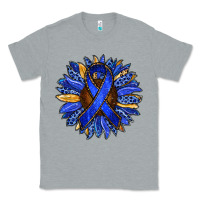 Heather Grey Colon Cancer Awareness sunflower Classic Tee - RanaPortraitStore