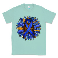 Seafoam Colon Cancer Awareness sunflower Classic Tee - RanaPortraitStore