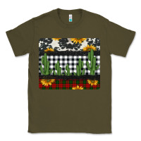 Army Green cowhide cacti sunflowers christmas mousepad Classic Tee - Jasminsmagicworld