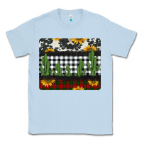 Dusty Blue cowhide cacti sunflowers christmas mousepad Classic Tee - Jasminsmagicworld