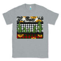 Heather Grey cowhide cacti sunflowers christmas mousepad Classic Tee - Jasminsmagicworld