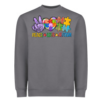 Storm Peace love Autism Heavyweight Sweatshirt - CowGirlArtShop