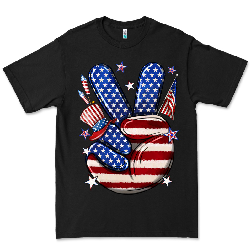 Peace 4th July Premium Tee by NancyCooperArtShop | Teevron