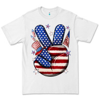 White peace 4th july Premium Tee - NancyCooperArtShop