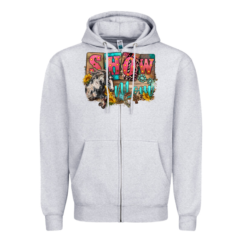 Show Mom Horse Mother's Day Zipper Hoodie by FaDigitalArtStudio | Teevron