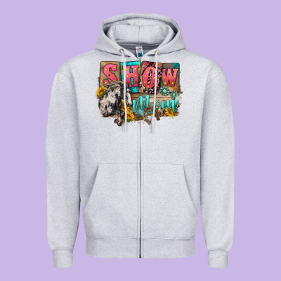Show Mom Horse Mother's Day Zipper Hoodie Designed By Fadigitalartstudio