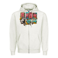 Oatmeal Heather Show mom horse Mother's Day Zipper Hoodie - FaDigitalArtStudio