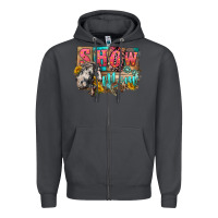 Smoke Show mom horse Mother's Day Zipper Hoodie - FaDigitalArtStudio