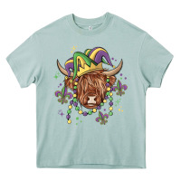 Mardi Gras Cow Heavy Core Tee | Teevron