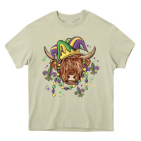 Mossy mardi gras cow Heavy Core Tee - MaliasSmallBusiness