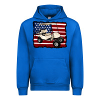 Cobalt golf cart american flag Urban Hoodie - Artiststas