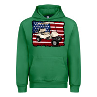 Emerald golf cart american flag Urban Hoodie - Artiststas