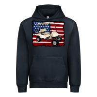 Navy golf cart american flag Urban Hoodie - Artiststas