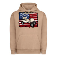 Pigment Burro golf cart american flag Urban Hoodie - Artiststas