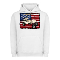 Pigment Lunar Rock golf cart american flag Urban Hoodie - Artiststas
