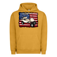Pigment Peanut Butter golf cart american flag Urban Hoodie - Artiststas