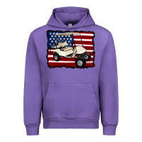 Tulip golf cart american flag Urban Hoodie - Artiststas