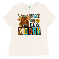 Bone just a little moody with cow Ladies Tee - NancyCooperArtShop