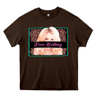 Chocolate Brown free britney leopard glitter Heavy Core Tee - AdoDesignShop