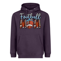 Plum Football Mom Heavyweight Hoodie - CowhideDigitalArt
